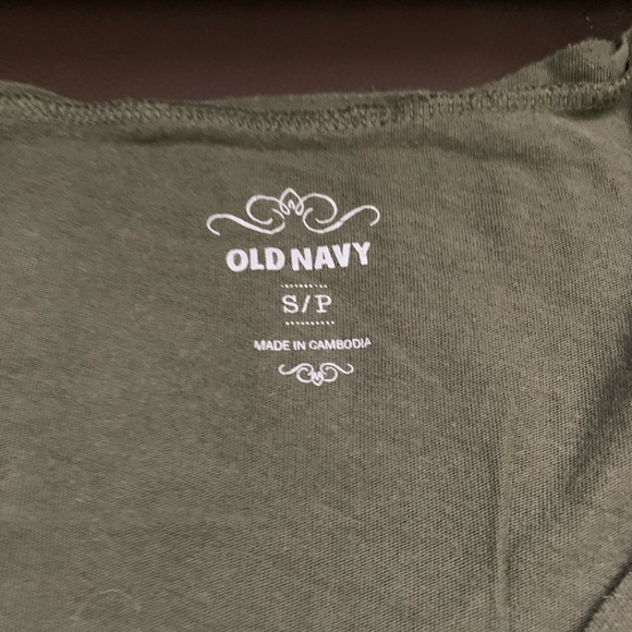 Olive Green 3/4 Sleeve with Button Detail - Picture 2 of 3